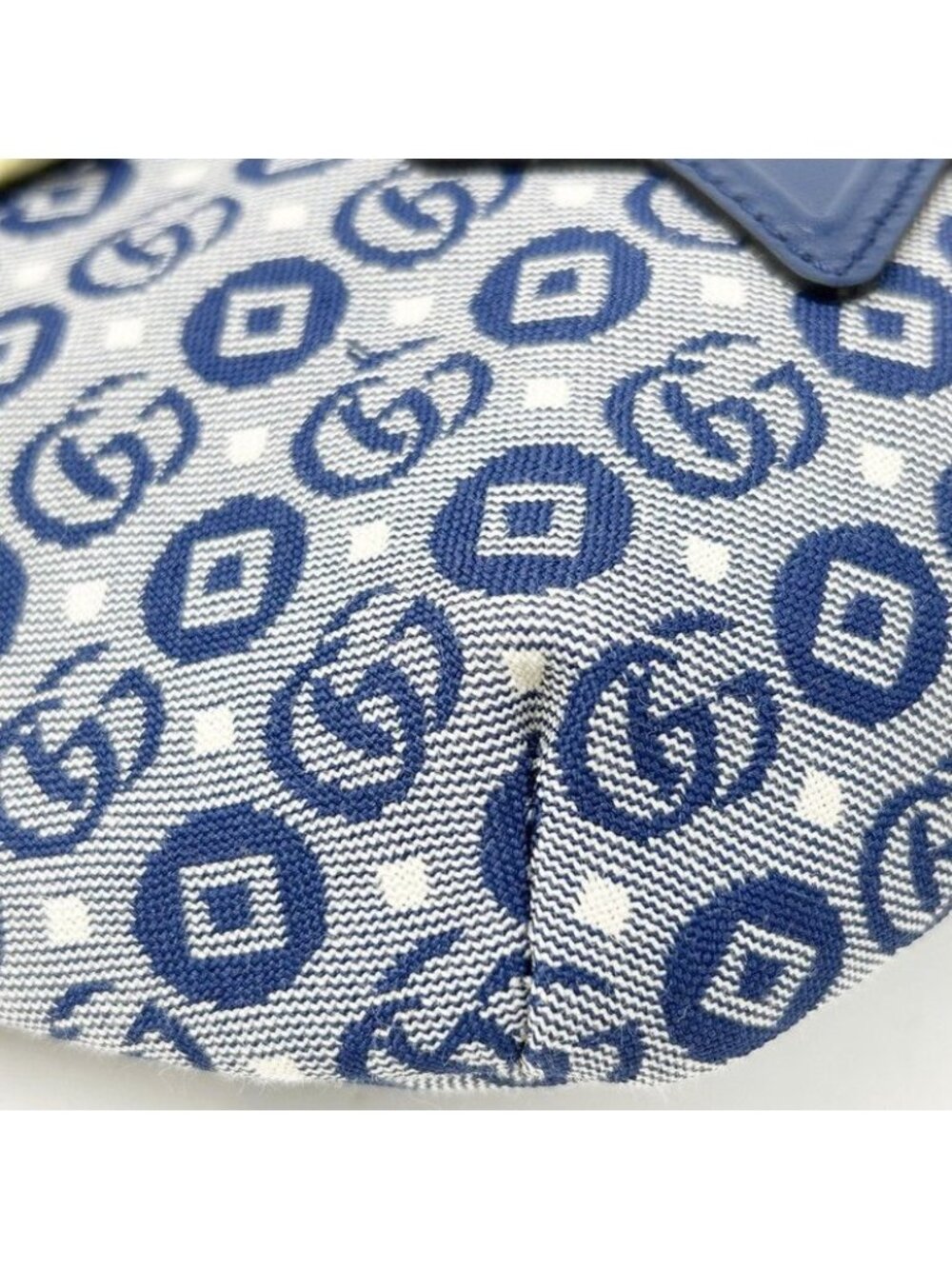 Gucci Waist Bag Children's Blue Canvas Star Gglogo - Picture 4 of 8